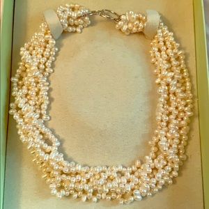 Ross Simons twisted pearl necklace